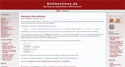 Desktop Screenshot of disfunctions.de